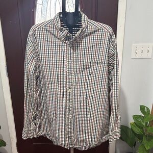 Nautica Men's Checkered Button-Down Shirt
